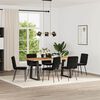 vidaXL Dining Chairs 6 pcs Black Velvet