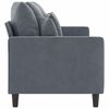 vidaXL 3-Seater Sofa Dark Grey 180 cm Velvet