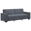 vidaXL 3-Seater Sofa Dark Grey 220x78x84 cm Velvet
