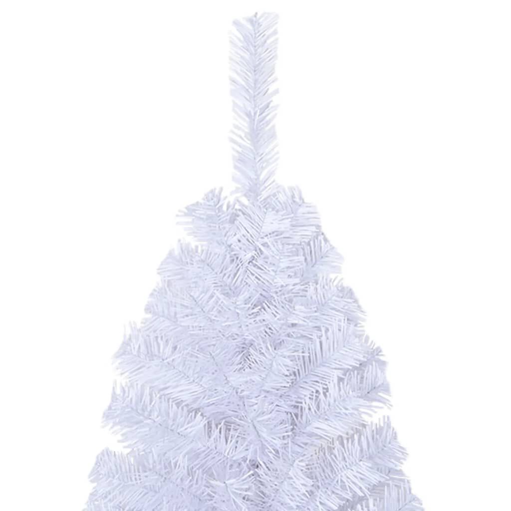 vidaXL Artificial Christmas Tree with Thick Branches White 240 cm PVC