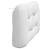 vidaXL Headboard Cushion "Hvar" White 137 cm Double Faux Leather