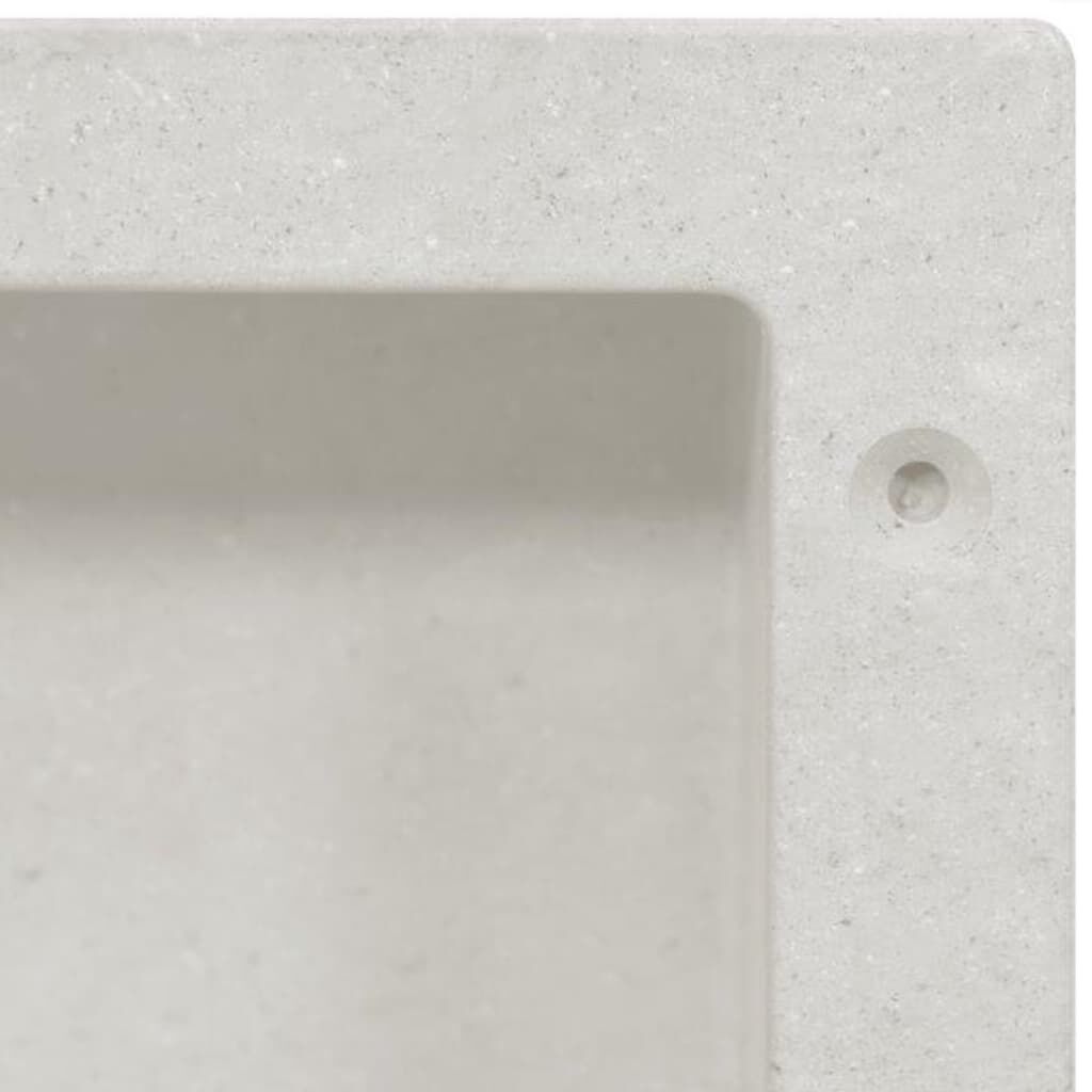 vidaXL Shower Niche Matt White 41x36x10 cm