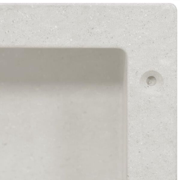 vidaXL Shower Niche Matt White 41x36x10 cm