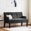 vidaXL Bench Black 112 x 65.5 x 75 cm Velvet