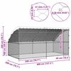 vidaXL Chicken Cage Silver 400 x 200 x 198.5 cm Galvanised Steel