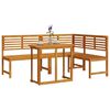 vidaXL Garden Bench Set 3 pcs Brown Solid Acacia Wood