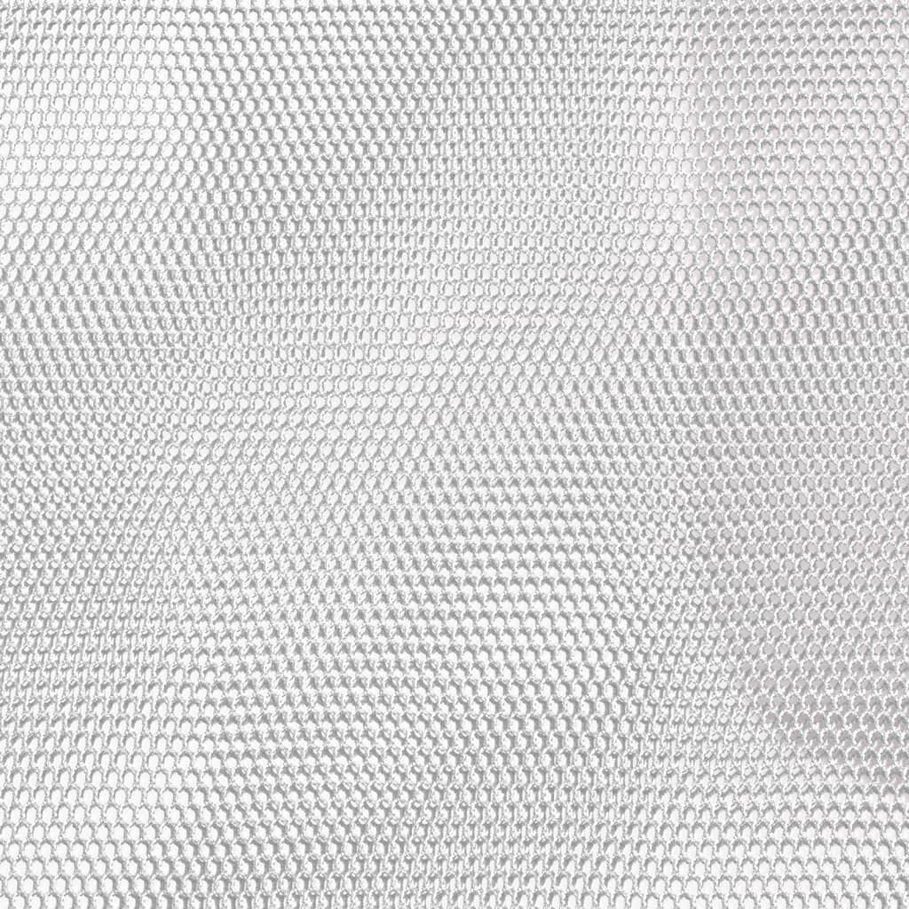 vidaXL Office Chair Height Adjustable White Mesh Fabric and Faux Leather