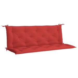 vidaXL Garden Bench Cushion Red 150x(50+50)x7cm Oxford Fabric