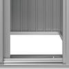 vidaXL Garden Shed Grey 126x97.5x177 cm Galvanised Steel