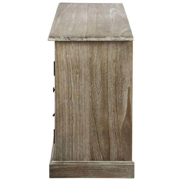 vidaXL TV Cabinet Solid Mindi Wood 145x35x60 cm