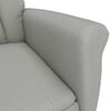 vidaXL Massage Chair Light grey 70.5 x 96.5 x 95 cm Polyester
