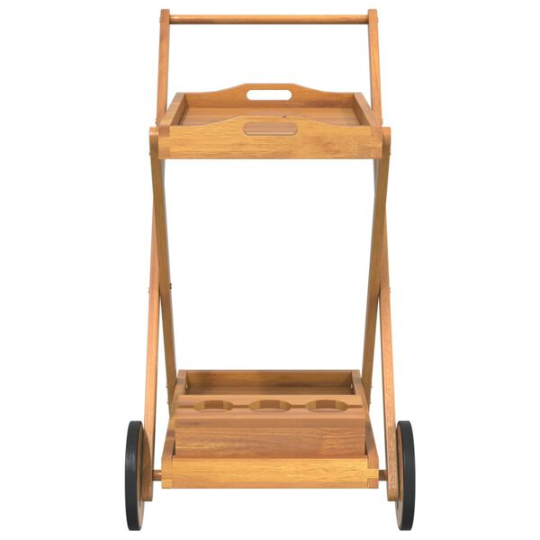 vidaXL Tea Trolley 54x87x90 cm Solid Wood Acacia