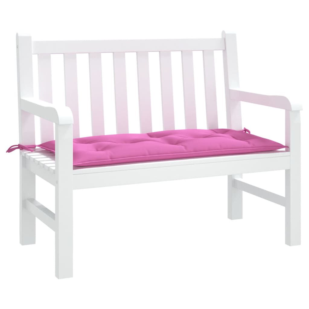 vidaXL Garden Bench Cushion Pink 100x50x7 cm Oxford Fabric