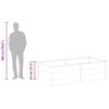 vidaXL Garden Raised Bed 200x100x54 cm WPC Grey