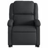 vidaXL Electric Stand up Recliner Chair Black Real Leather