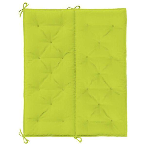 vidaXL Garden Bench Cushion Bright Green 120x(50+50)x7cm Oxford Fabric