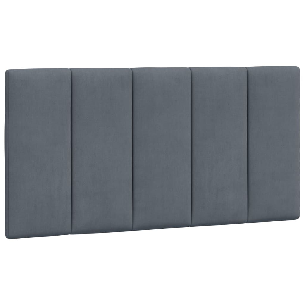 vidaXL Bed Frame without Mattress Dark Grey 100x190 cm Velvet