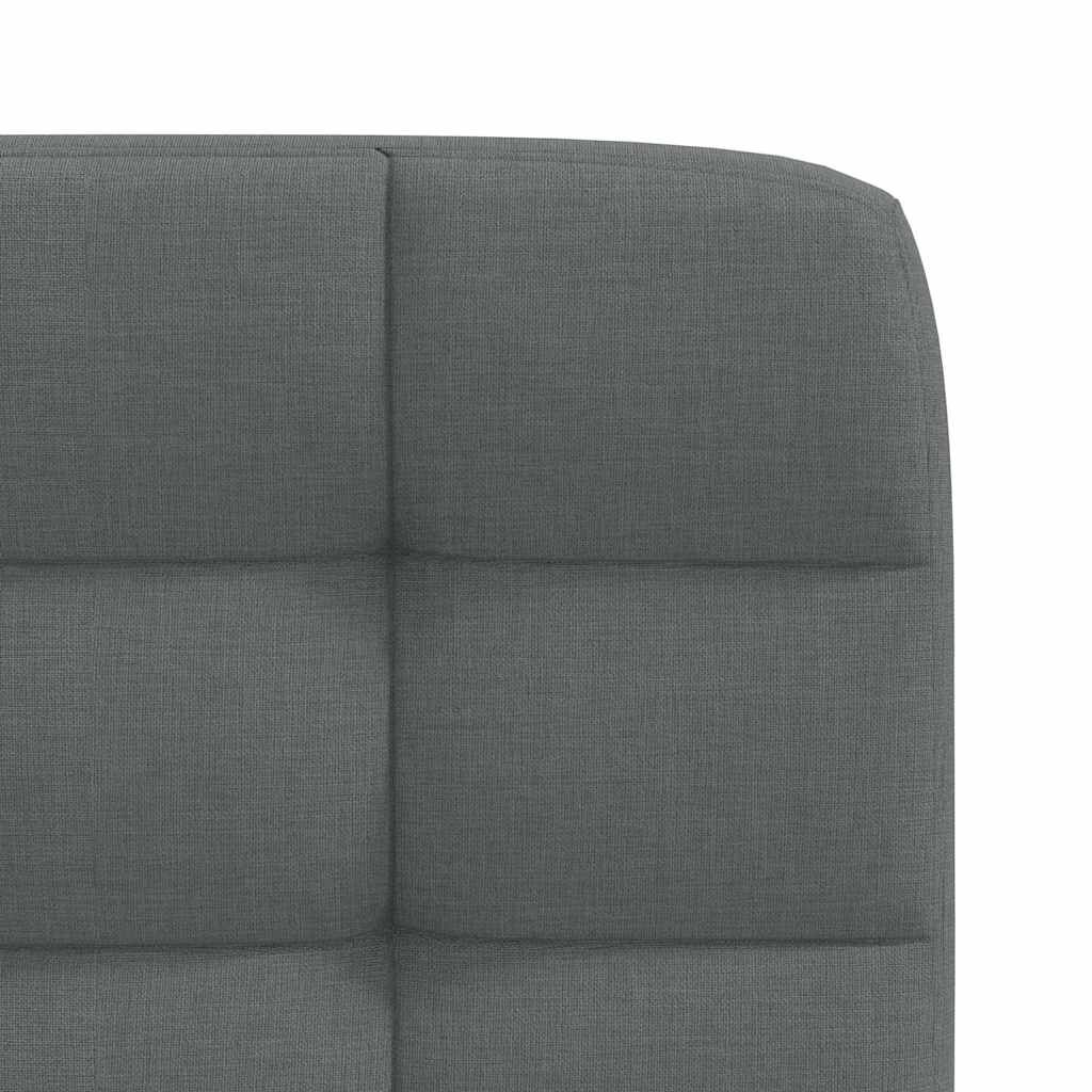 vidaXL Dining Chairs 2 pcs Dark Grey Fabric