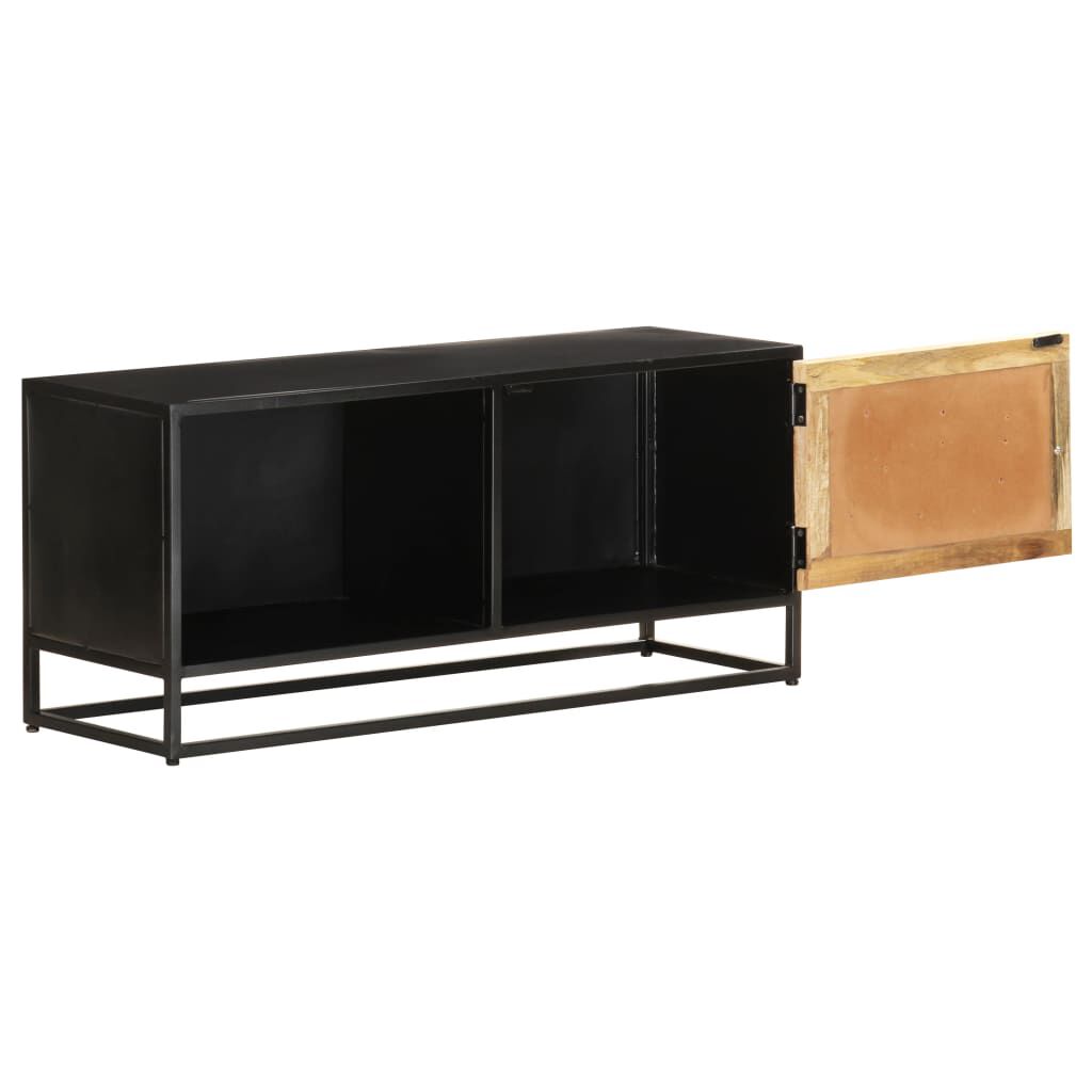 vidaXL TV Cabinet 90x30x40 cm Rough Mango Wood
