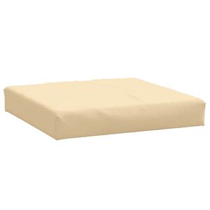 vidaXL Pallet Cushion Melange Beige 60x60x9.5 cm Fabric