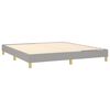 vidaXL Bed Frame without Mattress Light Grey King Fabric (US Only)