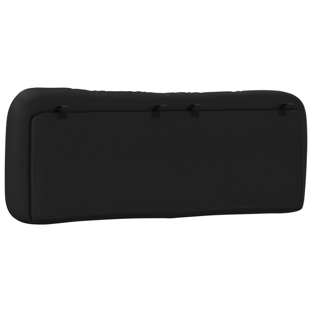 vidaXL Headboard Cushion Black 137 cm Double Faux Leather