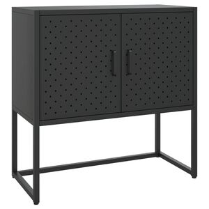 vidaXL Sideboard Black 75x35x75 cm Steel