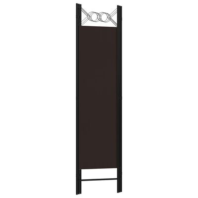 vidaXL 3-Panel Room Divider Brown 120x180 cm