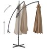 vidaXL Cantilever Garden Parasol with Steel Pole 300 cm Taupe
