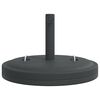 vidaXL Parasol Base with Handles for &Oslash;38 / 48 mm Poles 25 kg Round