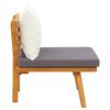 vidaXL Garden Chair with Cushions Solid Acacia Wood