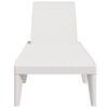 vidaXL Sun Lounger White 186x60x29 cm PP