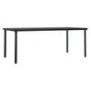 vidaXL 9 Piece Garden Dining Set Black