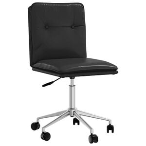 vidaXL Dining Chair Black Faux Leather