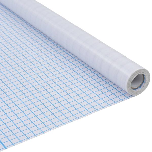 vidaXL Window Film Frosted Stripes Design 0.9x50 m PVC