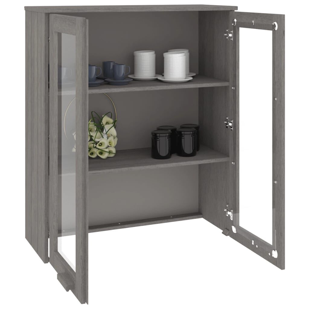 vidaXL Top for Highboard HAMAR Light Grey 85x35x100cm Solid Wood Pine