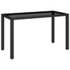 vidaXL 6 Piece Outdoor Dining Set with Cushions Poly Rattan Black