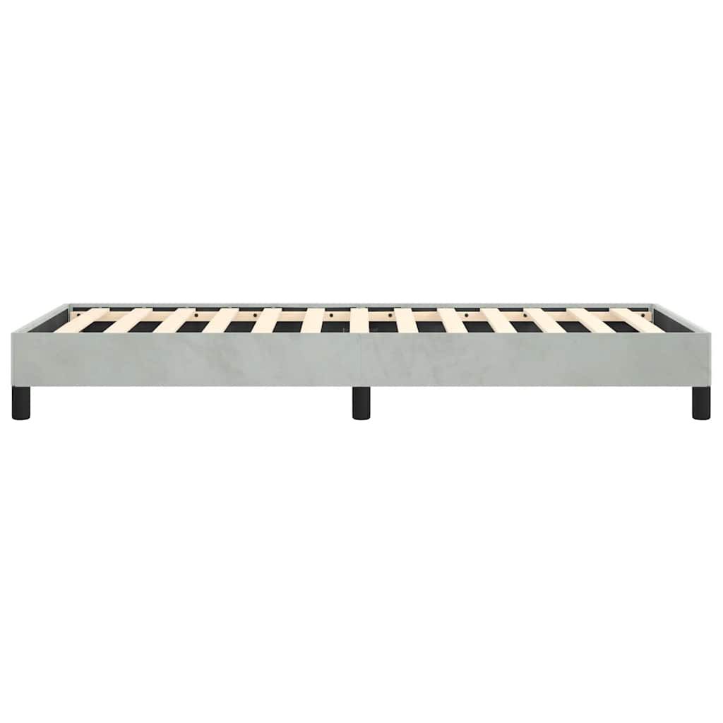 vidaXL Bed Frame without Mattress Light Grey 100x190 cm Twin Velvet