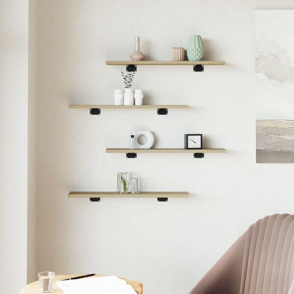 vidaXL Bookshelf Boards 8 pcs Sonoma Oak 60x10x1.5 cm Engineered Wood