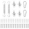 vidaXL 8 Piece Sunshade Sail Accessory Set Stainless Steel