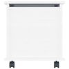 vidaXL Storage Chest with Wheels ALTA White 73x39.5x43 cm Solid Wood Pine