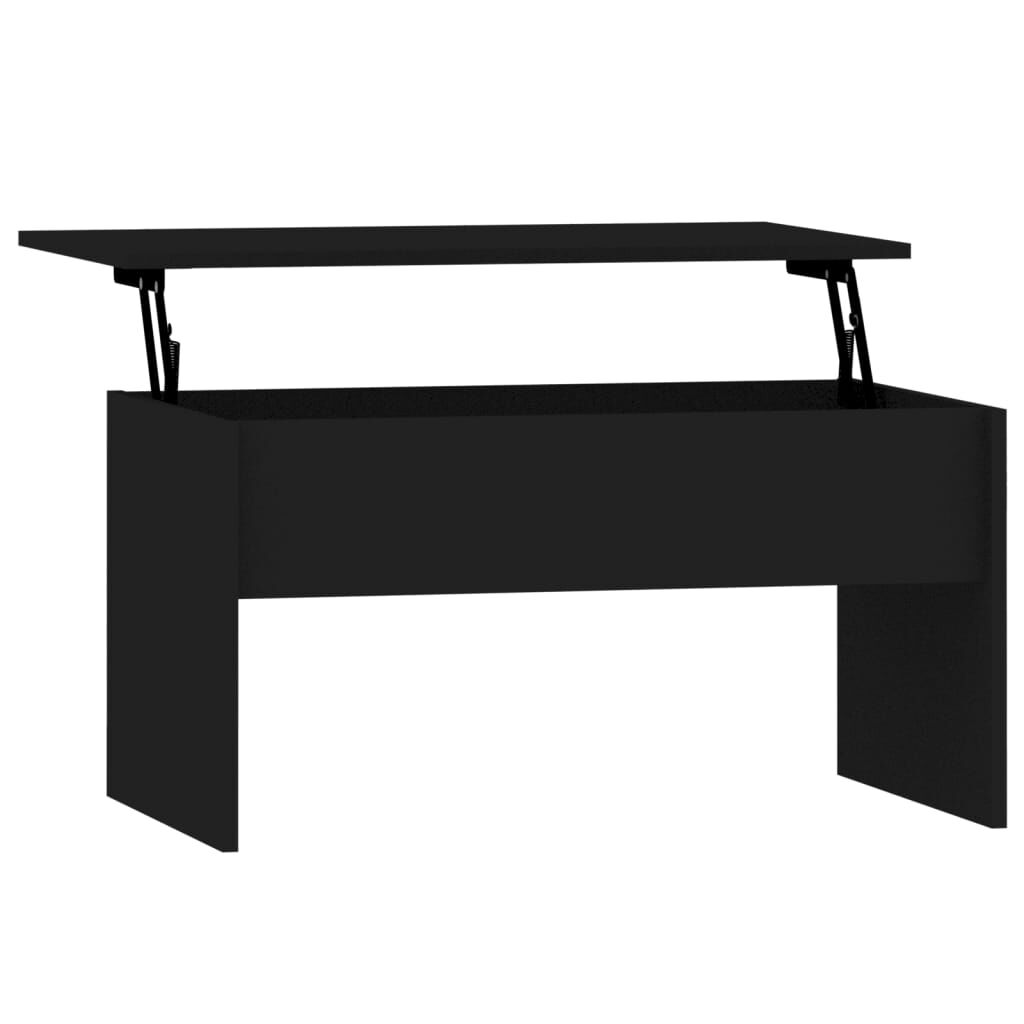 vidaXL Coffee Table Black 80x50.5x41.5 cm Engineered Wood