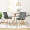vidaXL Dining Chairs 2 pcs Dark Grey Fabric