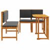 vidaXL Garden Bistro Set 3 pcs Brown Solid Acacia Wood