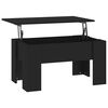 vidaXL Coffee Table Black 79x49x41 cm Engineered Wood