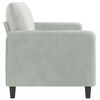 vidaXL 3-Seater Sofa Light Grey 180 cm Velvet