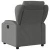 vidaXL Recliner Chair Dark Grey Fabric