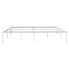 vidaXL Metal Bed Frame without Mattress White 183x213cm