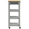 vidaXL Kitchen Trolley MONZA 48x40x90 cm Solid Wood Pine