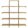 vidaXL Book Cabinet 100x30x120 cm Solid Wood Teak